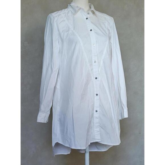 Black Label by Chico's White Long Sleeve Button-Up Blouse, 1 - Picture 4 of 7